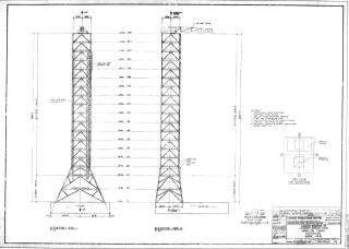 Saturn-V UMBILICAL TOWER ELEVATIONS SIDES 1 and 2