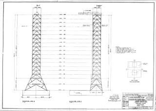 Saturn-V UMBILICAL TOWER ELEVATIONS SIDES 3 and 4