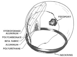 NASA Apollo Spacesuit Pressure helmet