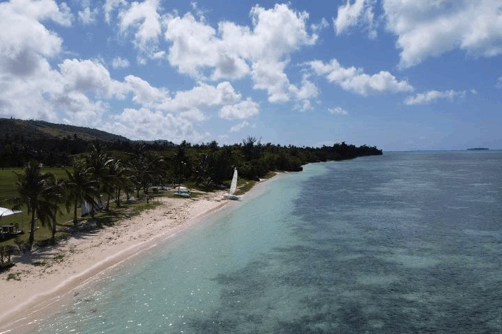 Saipan Aqua Resort Club Achugao Beach (aerial shot by DJI Mavic Mini)